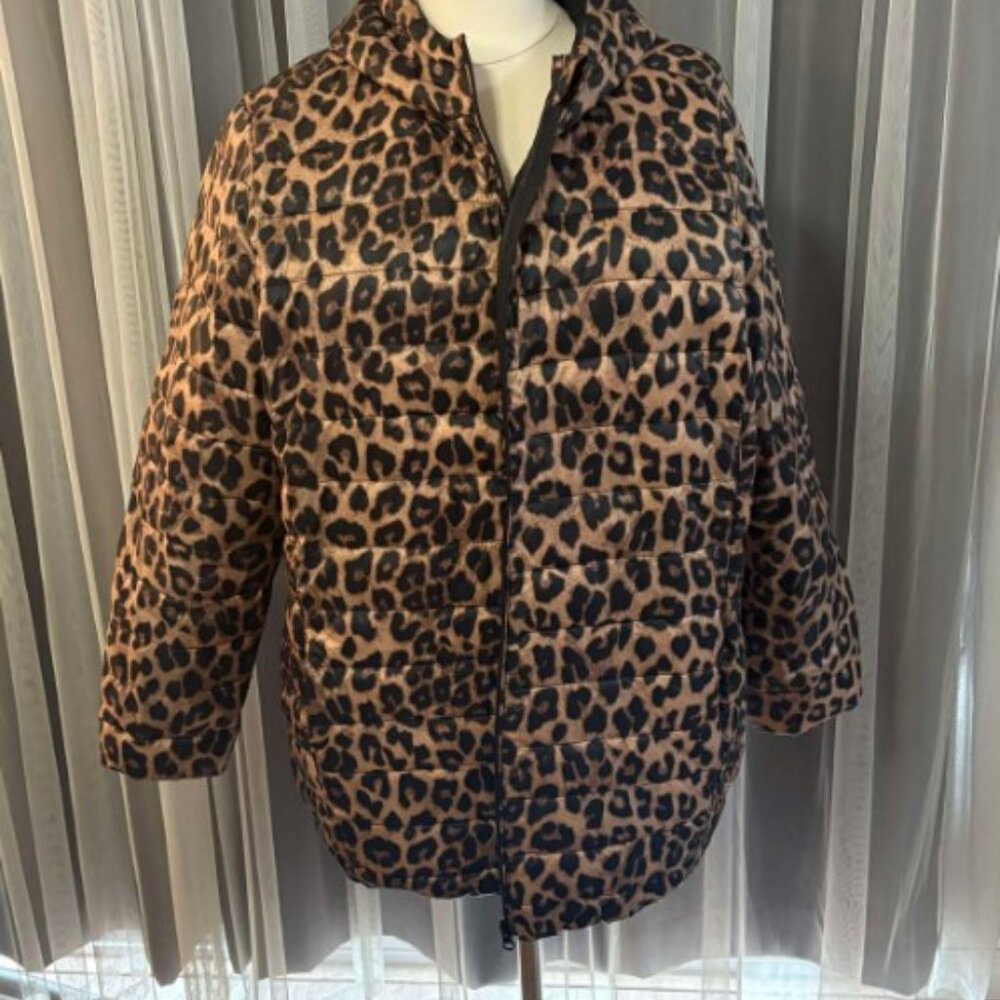 Torrid Size 3 Leopard Print Packable Puffer Coat - image 6